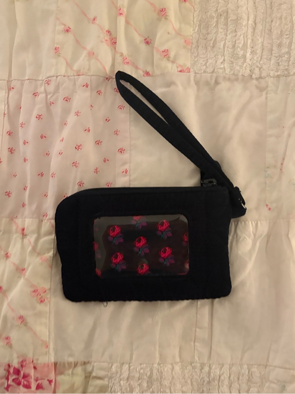 Vera Bradley Navy blue wristlet